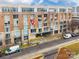 Brick condo building at 710 W Trade St #314 with street view and designated parking at 710 W Trade St # 314, Charlotte, NC 28202