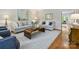 Inviting living room featuring a stylish coffee table, comfortable sofas, and elegant decor at 7329 Kennington Ct, Charlotte, NC 28270