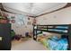 room with bunk beds, carpeted floors and playful decor at 9257 Mull Rd, Vale, NC 28168