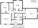 Second-floor plan features bedrooms, bathrooms, walk-in closets, and a hall at 102 Brewster Ct, Mooresville, NC 28115