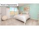 Comfortable bedroom with a large window providing natural light, enhanced with stylish decor and furnishings at 157 Saidin Ln, Troutman, NC 28166