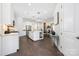Modern kitchen with white cabinetry, large island, stainless appliances, and pendant lighting at 234 Pintail Dr, Monroe, NC 28110