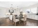 Open concept modern kitchen with island open to a living room and dining area at 234 Pintail Dr, Monroe, NC 28110
