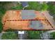 Aerial view of an expansive lot with two houses, framed by lush greenery, highlighting property size and location at 2530 Elkwood Cir, Charlotte, NC 28205