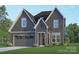 Charming two-story home with gray siding, white trim, garage, manicured lawn, and inviting front entry at 2530 Elkwood Cir, Charlotte, NC 28205