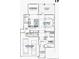 Layout of the first floor showing the kitchen, living room, dining room, den, and garage at 2530 Elkwood Cir, Charlotte, NC 28205