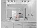 A luxurious main bathroom with dual sinks and a glass shower at 3008 Dundee Ln, Fort Mill, SC 29707