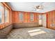 Bonus room featuring wood paneled walls and backyard views at 3087 E Nc Hwy 150 Hwy, Lincolnton, NC 28092