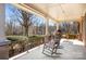 Inviting front porch with rocking chairs, perfect for relaxing and enjoying the outdoors at 3087 E Nc Hwy 150 Hwy, Lincolnton, NC 28092