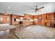 Open floor plan with eat in kitchen, seamlessly connecting living and dining spaces at 3087 E Nc Hwy 150 Hwy, Lincolnton, NC 28092