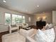 Bright living room featuring hardwood floors, large windows, and neutral colored furnishings at 3600 Carmel Rd, Charlotte, NC 28226