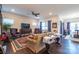 Spacious living room featuring hardwood floors and abundant natural light at 3624 County Down Ave # 5-14, Kannapolis, NC 28081