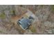 Overhead shot of a secluded property featuring a private driveway and surrounded by natural beauty at 369 Falcon Dr, Concord, NC 28025
