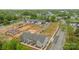 Aerial view of new townhouse construction, showcasing neighborhood layout and design at 4113 Walking Ridge Rd # 56, Charlotte, NC 28208