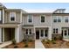 Inviting townhouse showcasing stone accents, gray siding and a well manicured landscape at 4117 Walking Ridge Rd # 55, Charlotte, NC 28208