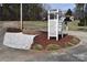 Charming front yard landscaping with unique rock and mulch features at 4866 E Nc Hwy 150 Hwy, Lincolnton, NC 28092