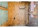 Utility Room with painted plywood walls and ceiling and various mechanical components at 6322 Old Pineville Rd # E, Charlotte, NC 28217