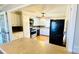 Spacious kitchen with white cabinets and black appliances at 742 Aquadale Rd, Albemarle, NC 28001