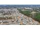 Community aerial view showcasing nearby HOA pool and amenities at 14125 Derby Farm Ln, Charlotte, NC 28278