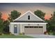 Charming single-car garage with gray shake siding and carriage door at 1614 Shoals Ave # 151, Belmont, NC 28012