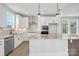 Contemporary kitchen with white cabinets, granite countertops, and stainless appliances at 1615 Shoals Ave # 158, Belmont, NC 28012