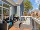 Outdoor deck showcasing stylish wicker furniture, offering an inviting space for relaxation at 1742 Verdict Ridge Dr, Denver, NC 28037