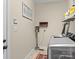 Functional laundry room featuring modern appliances and clean design at 1742 Verdict Ridge Dr, Denver, NC 28037