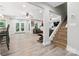Spacious basement area with wood-look flooring, lots of light, and flexible living space at 2108 Clarion Dr, Fort Mill, SC 29707