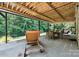 Inviting covered patio area with outdoor seating, perfect for relaxing and entertaining guests at 2108 Clarion Dr, Fort Mill, SC 29707