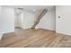 View of the living room showing stairway to the second floor at 2280 Hedgecliff Rd, Kannapolis, NC 28025