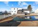Backyard featuring an inground pool, patio and deck area covered by a gazebo at 2745 River Meadows Ct, Lincolnton, NC 28092