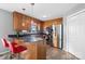 Bright kitchen featuring stainless steel appliances and an eat-in bar at 2745 River Meadows Ct, Lincolnton, NC 28092