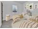 A staged bedroom offers two beds, art, and a large window at 2867 W Zion Church Rd, Shelby, NC 28150