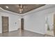 Spacious primary bedroom boasts tray ceilings, recessed lighting, and easy access to the ensuite at 2867 W Zion Church Rd, Shelby, NC 28150