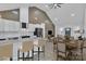 Open-concept kitchen and living area featuring a large island, modern appliances, and stylish seating for entertaining at 2867 W Zion Church Rd, Shelby, NC 28150