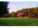 View of the meticulously kept barn and grounds at 3427 Joe Johnson Rd, Catawba, NC 28609