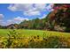 Scenic grounds with barn, split-rail fence and blooming foliage at 3427 Joe Johnson Rd, Catawba, NC 28609