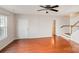 Spacious living room featuring hardwood floors and ample natural light at 3610 Melrose Cottage Dr, Matthews, NC 28105
