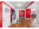 Bright entryway featuring wood flooring and a glass-paneled door at 41 Fleetwood Sw Dr # 44, Concord, NC 28027