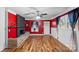 Cozy living room featuring hardwood floors and a black fireplace at 41 Fleetwood Sw Dr # 44, Concord, NC 28027