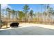 Spacious backyard with concrete patio and black metal fence at 416 Clemson Tree Ln, Lake Wylie, SC 29710