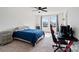 Bedroom with ceiling fan, carpet, and a window that provides ample natural light at 416 Clemson Tree Ln, Lake Wylie, SC 29710