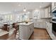 Modern kitchen with a center island, stainless steel appliances, and ample counter space at 416 Clemson Tree Ln, Lake Wylie, SC 29710