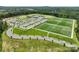 Aerial view of a sports complex with baseball fields, soccer fields, and extensive parking at 416 Clemson Tree Ln, Lake Wylie, SC 29710