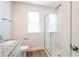 Well-appointed bathroom featuring a glass shower door and modern fixtures at 620 Smith St # B, Mooresville, NC 28115