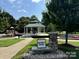 The Nesbit Park sign welcomes visitors to playground, gazebo and a shady retreat at 620 Smith St # B, Mooresville, NC 28115