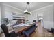 Formal dining room with stylish decor and plenty of seating for gatherings at 726 Amberly Xing, Fort Mill, SC 29708