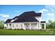 Rear view showing spacious backyard and covered patio, perfect for outdoor entertaining at 7398 Deer Hollow Rd # 28, Sherrills Ford, NC 28673