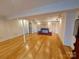 Spacious basement with beautiful hardwood floors, neutral walls, and recessed lighting throughout at 8015 Sullivan Dr # 3 And 2, Charlotte, NC 28215