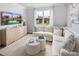 Cozy living room with comfortable seating, stylish decor and large windows at 9416 Munsing Dr # 151, Charlotte, NC 28269
